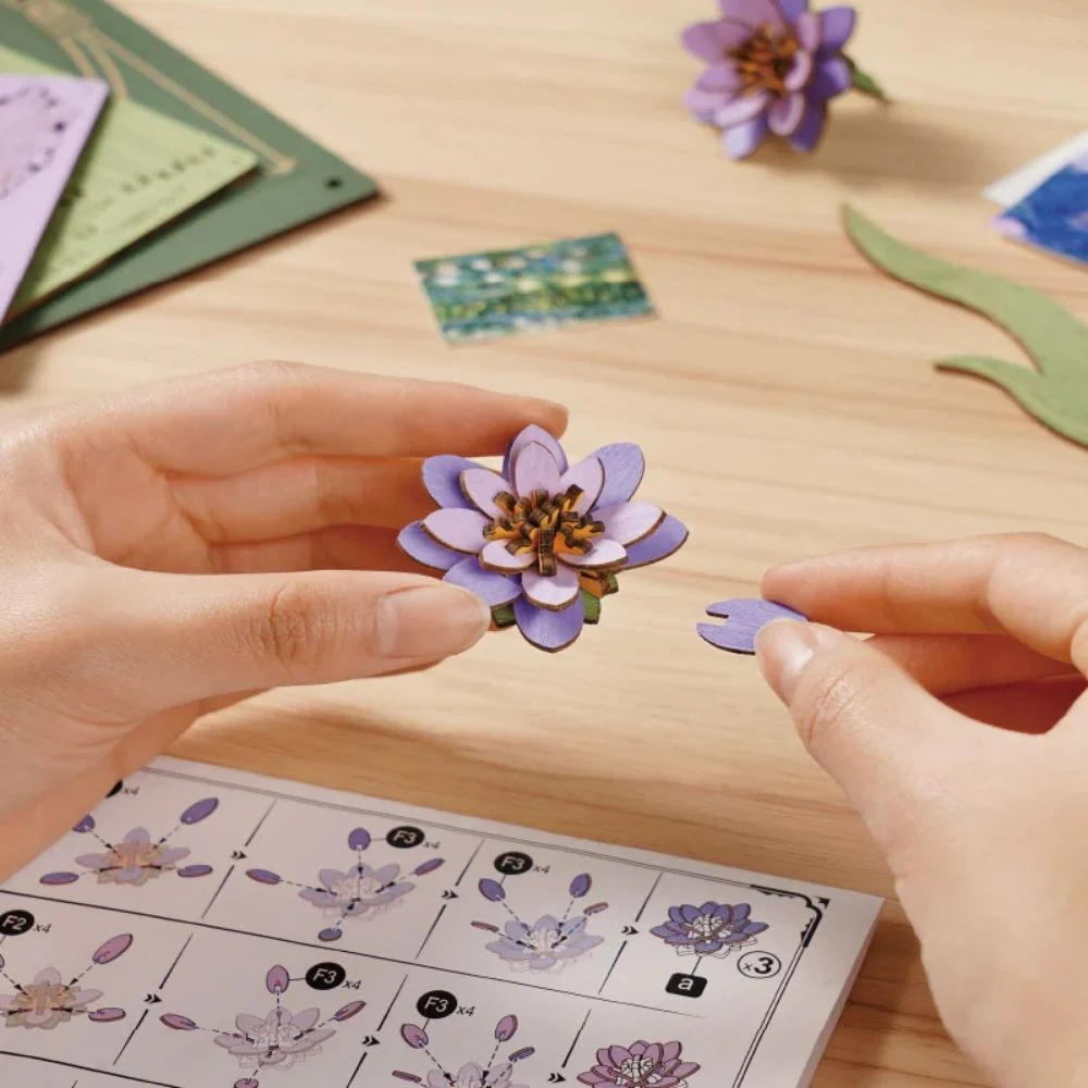 3D Puzzle - Glittering Water Lily - Image 7