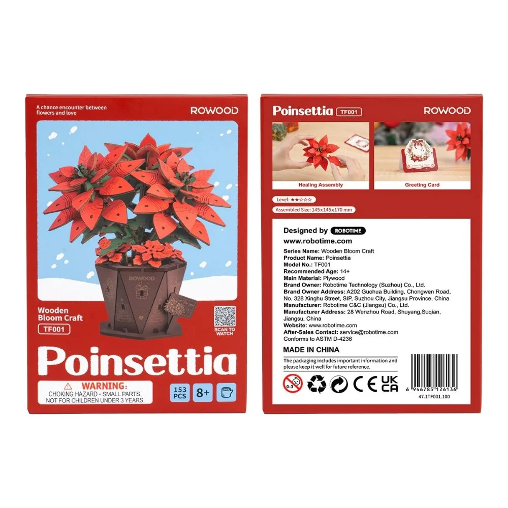 3D Puzzle - Poinsettia - Image 12