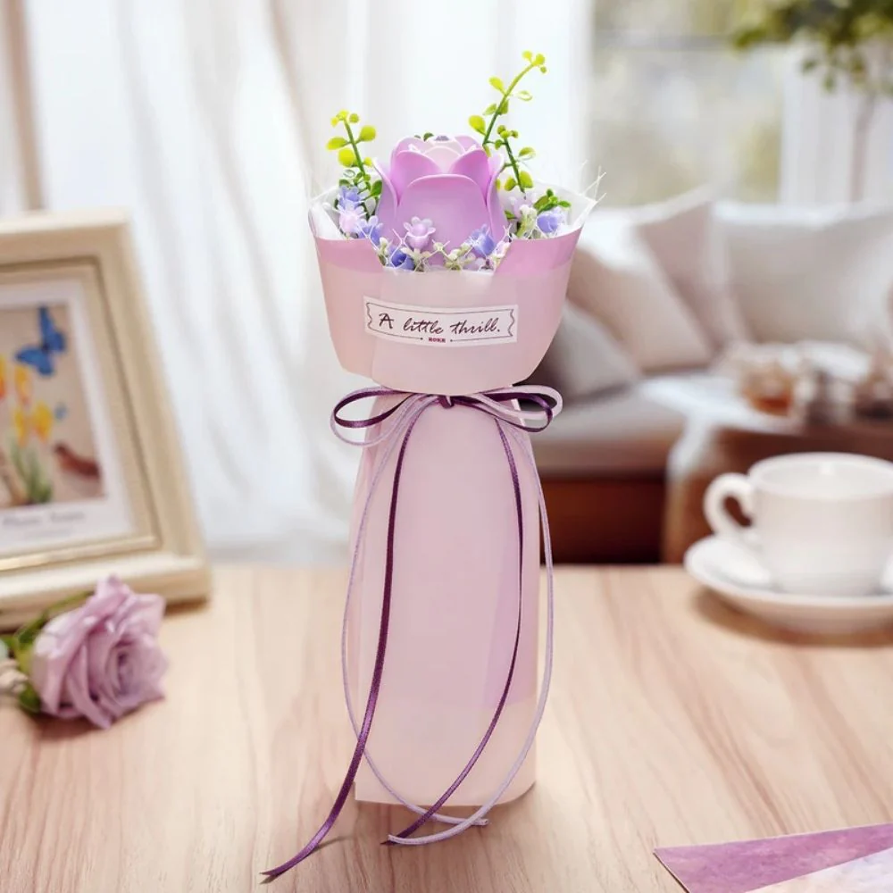 3D Puzzle - Purple Rose - Image 3