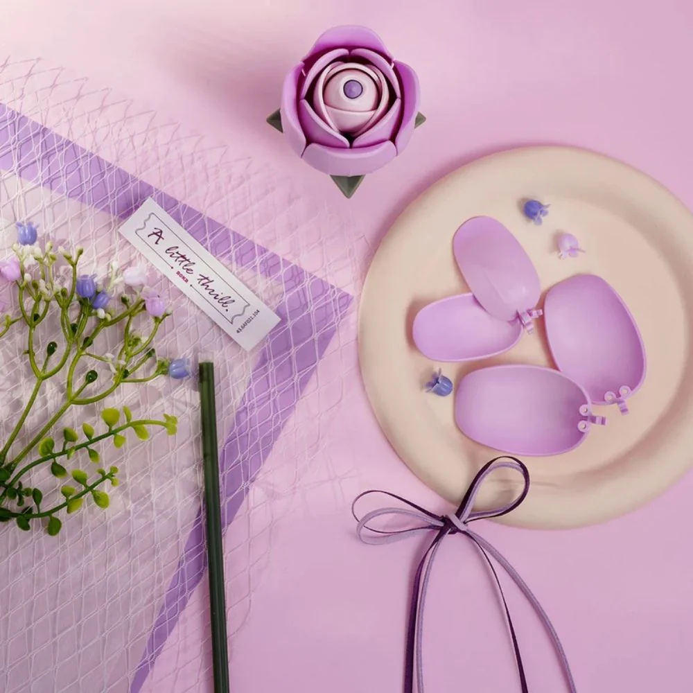 3D Puzzle - Purple Rose - Image 5