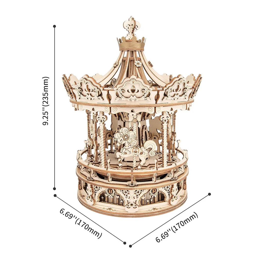 3D Puzzle - Romantic Carousel - Image 4