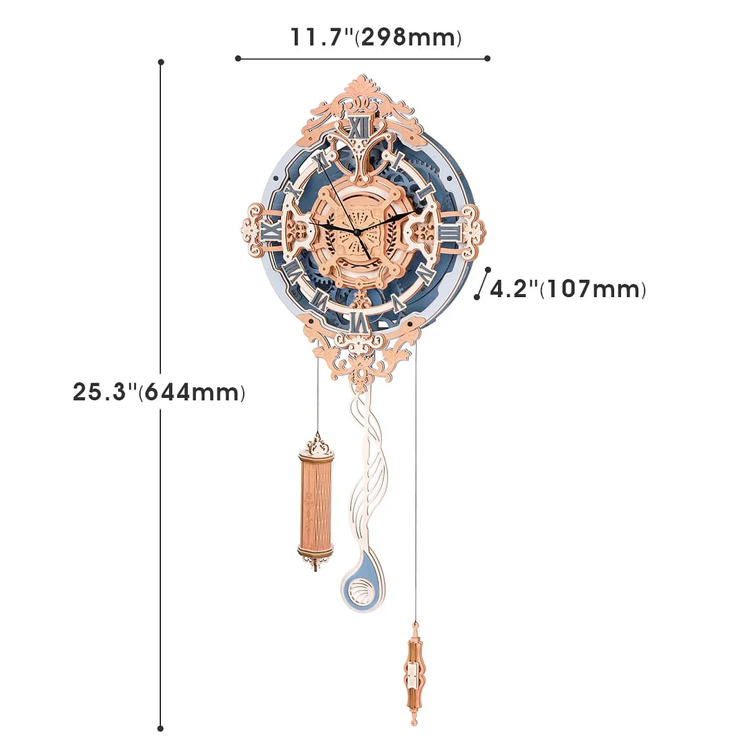 3D Puzzle - Romantic Notes Wall Clock - Image 6