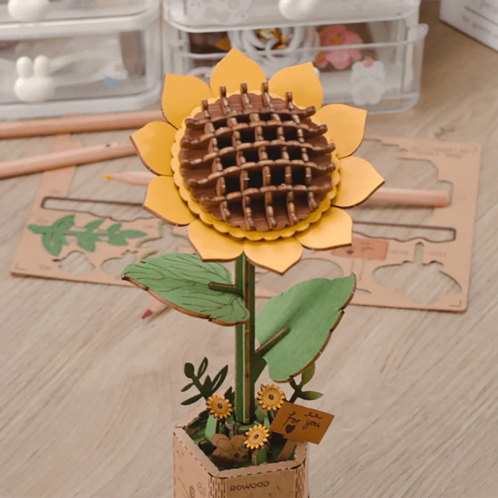 3D Puzzle - Sunflower - Image 10