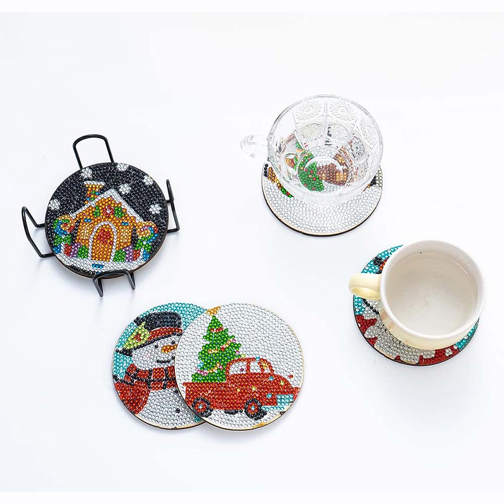 5D Diamond Art Coaster Christmas - Image 2