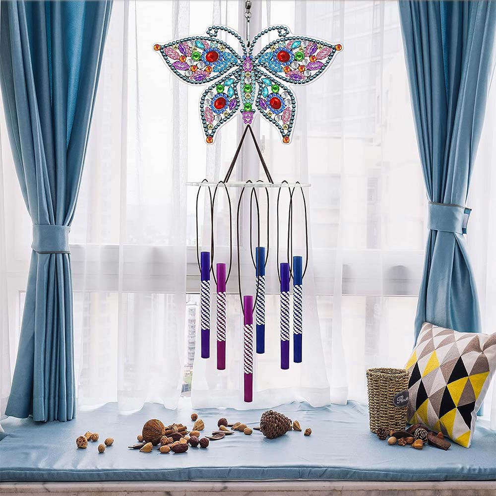 5D Diamond Art Wind Chime Butterfly - Image 2