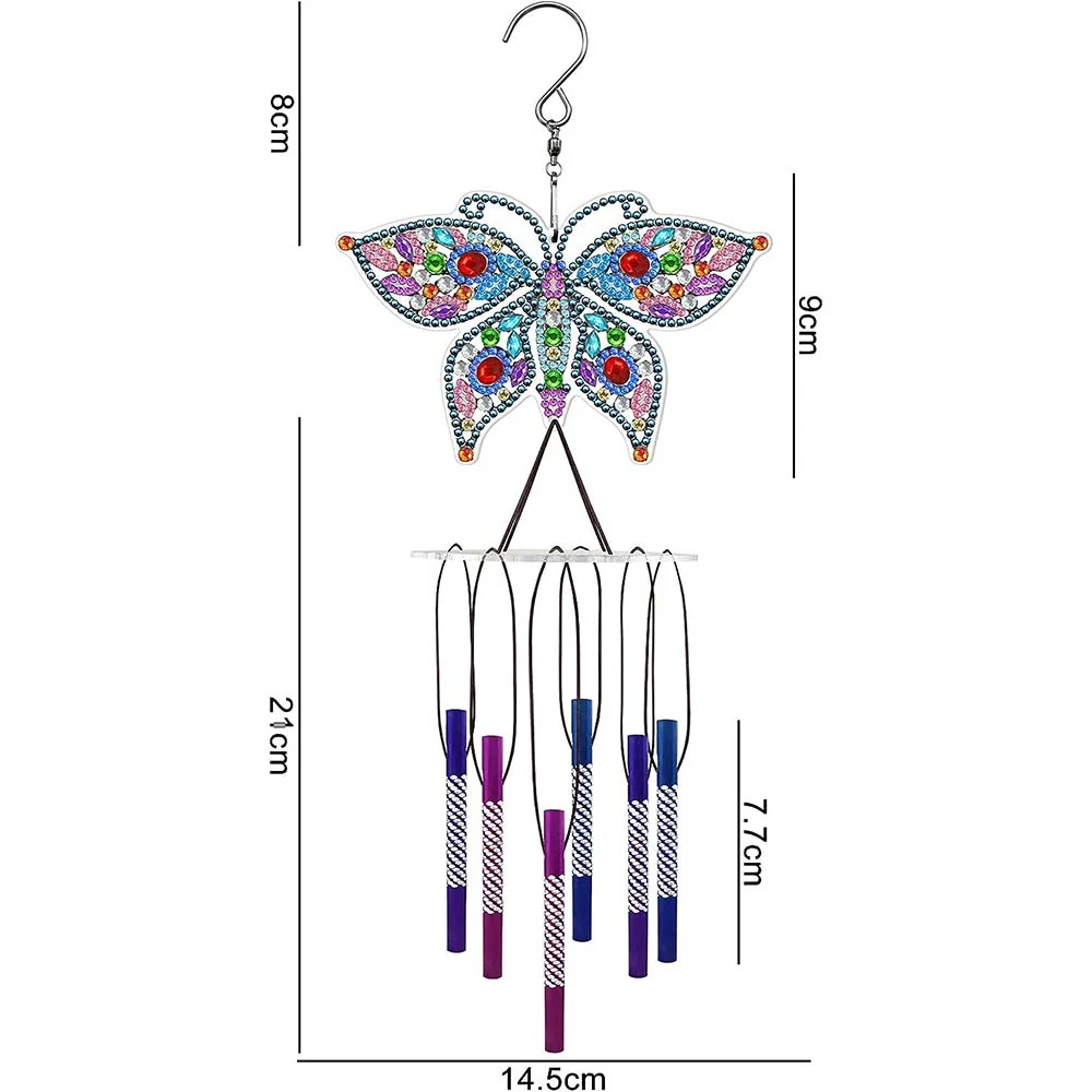 5D Diamond Art Wind Chime Butterfly - Image 5