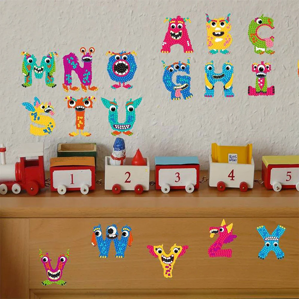 5D Diamond Painting 26 Sticker Letters - Image 2