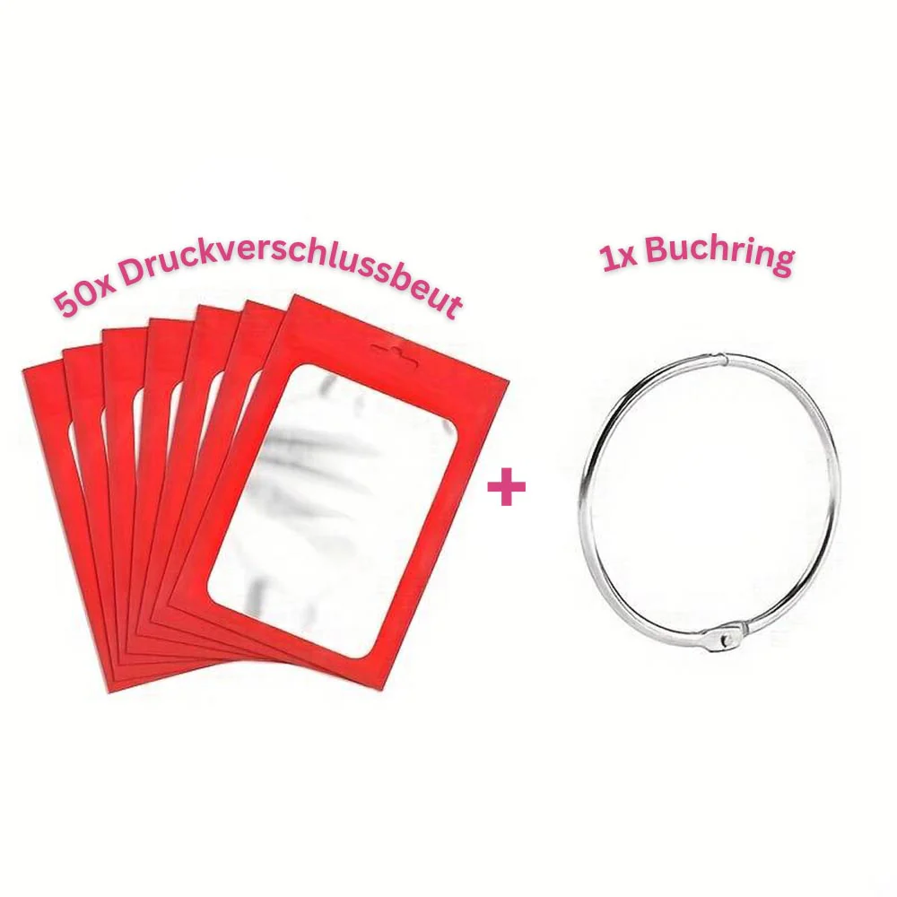 5D Diamond Painting 50 ziplock bags and 1 book ring in 8 colors - Image 7