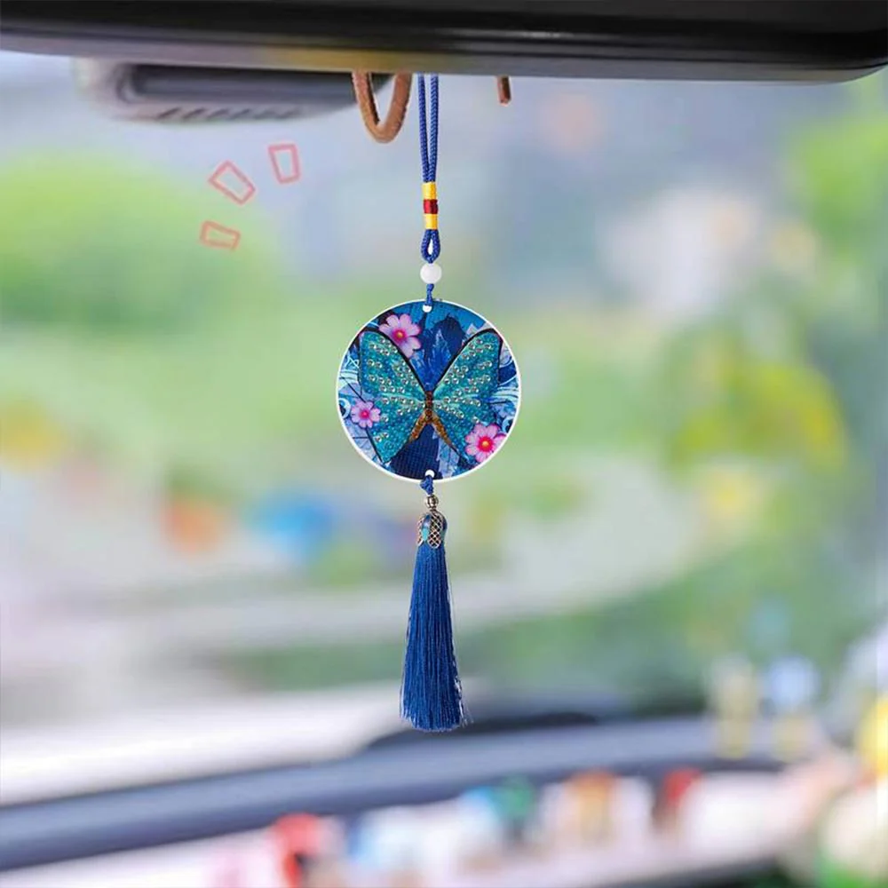 5D Diamond Painting Car Pendant Butterfly - Image 2