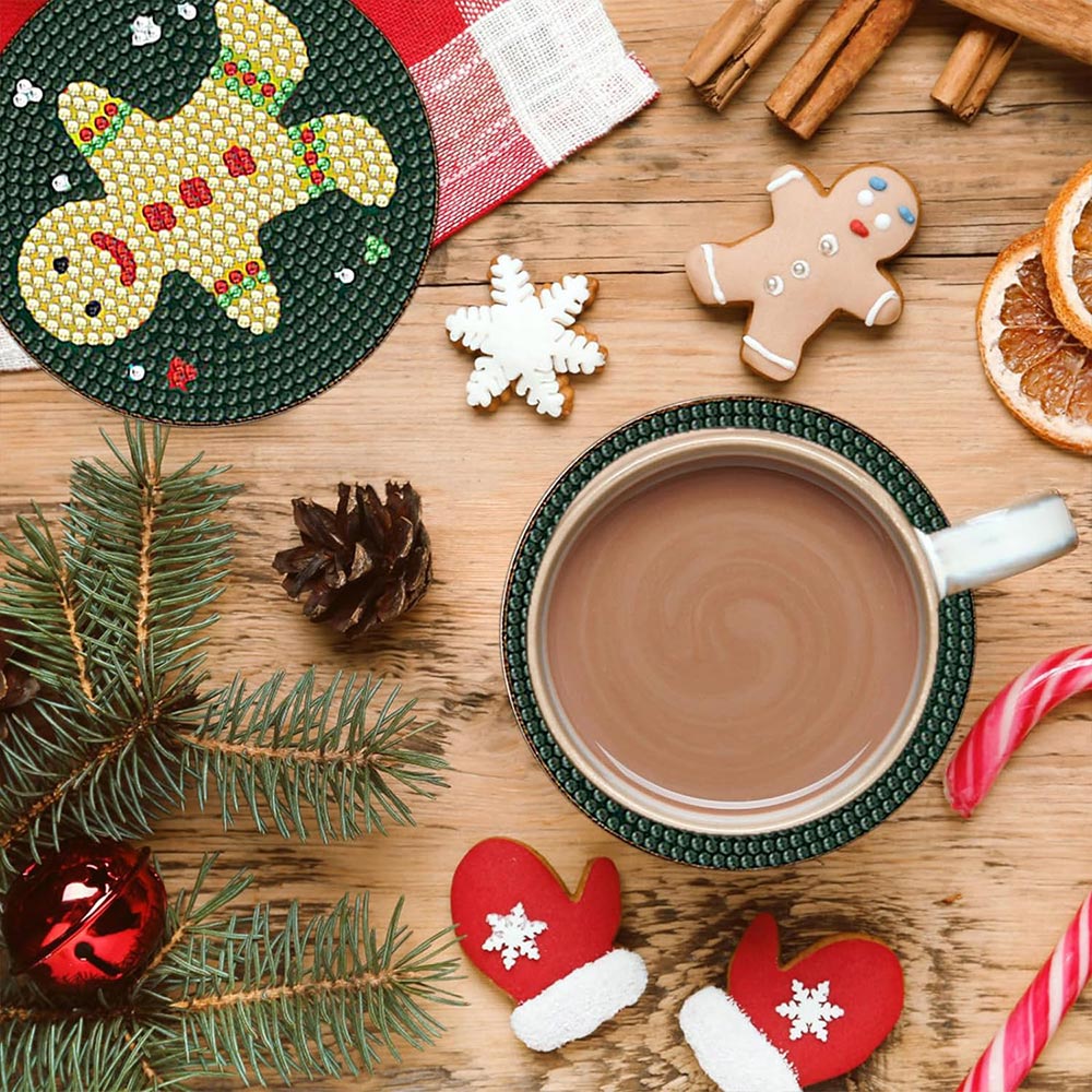 5D Diamond Painting Coaster Christmas theme - Image 3