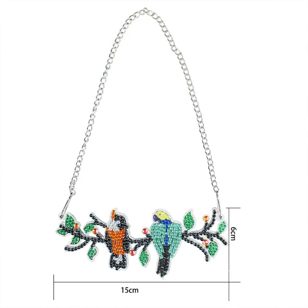 5D Diamond Painting Door Hanger 2 Birds - Image 3