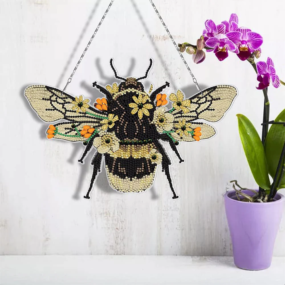 5D Diamond Painting Door Hanger Bee - Image 3