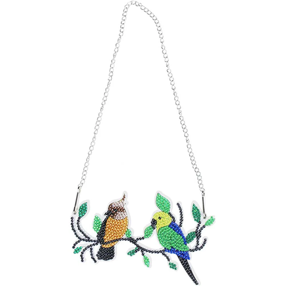 5D Diamond Painting Door Hanger with with 2 Birds - Image 3