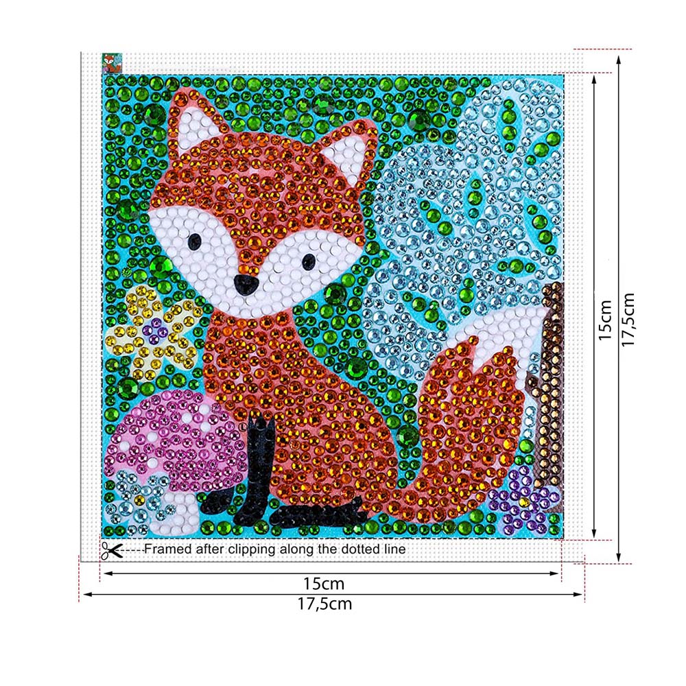 5D Diamond Painting Fox with Picture Frame - Image 4