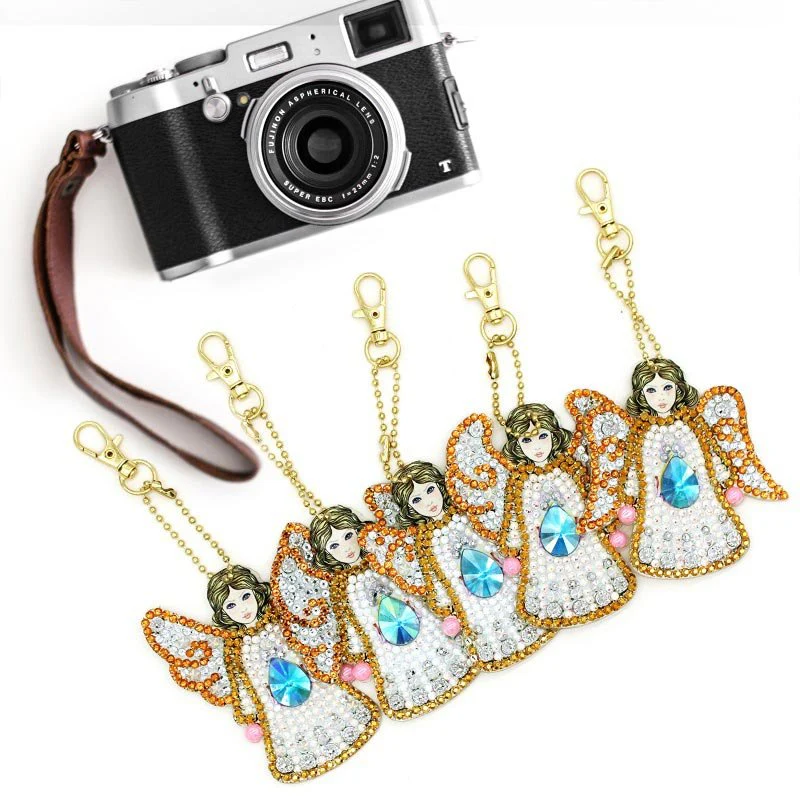5D Diamond Painting Keychain Angel 5 Pieces - Image 4