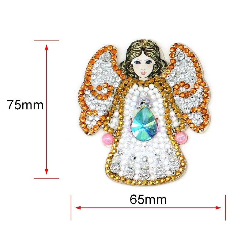 5D Diamond Painting Keychain Angel 5 Pieces - Image 6