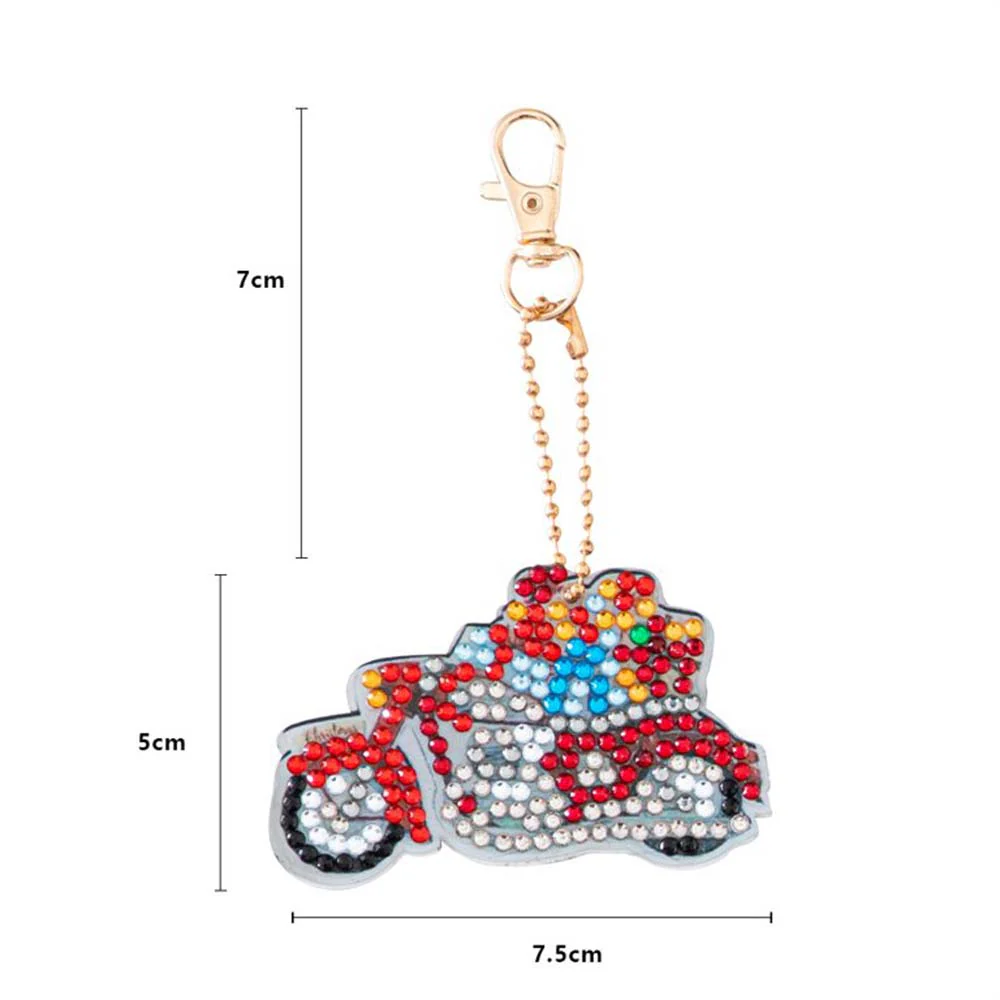 5D Diamond Painting Keychain Christmas 6 Pieces - Image 5