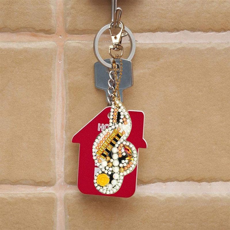 5D Diamond Painting Keychain Melody 5 Pieces - Image 7