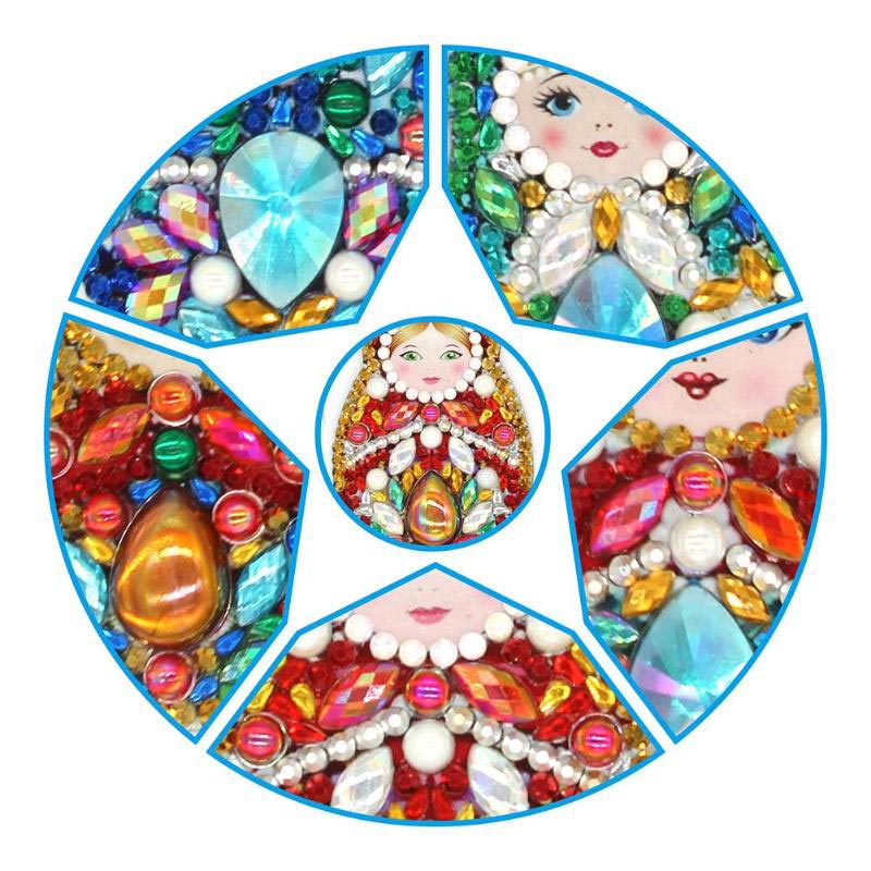 5D Diamond Painting Keychain with Matryoshka - Image 8