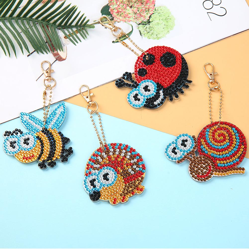 5D Diamond Painting Pendant Insects 4 Piece Set - Image 2