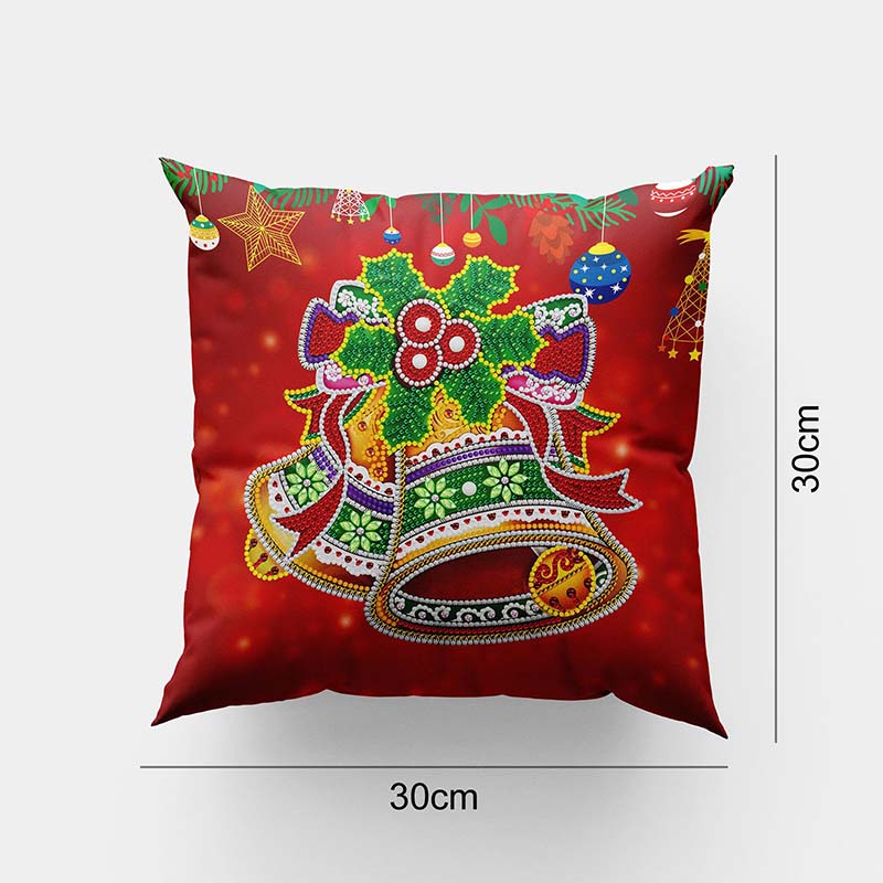 5D Diamond Painting Pillow Cover 30x30cm Bell - Image 5