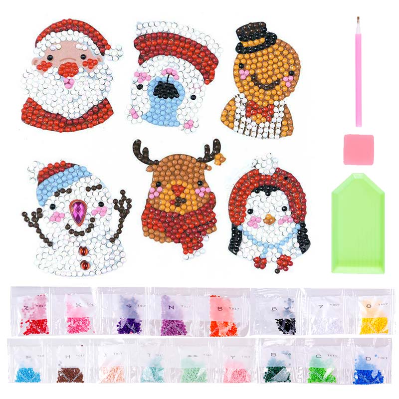 5D Diamond Painting Sticker Set 3 Christmas for Kids - Image 2