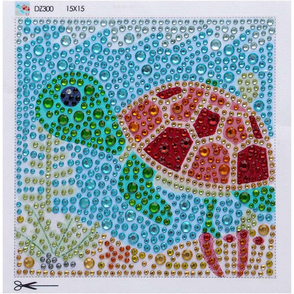 5D Diamond Painting Turtle with Picture Frame - Image 2