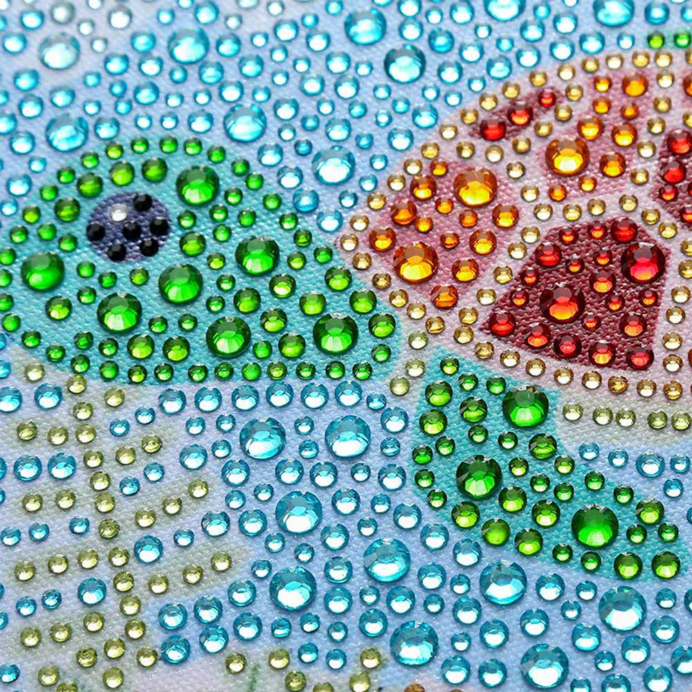 5D Diamond Painting Turtle with Picture Frame - Image 3