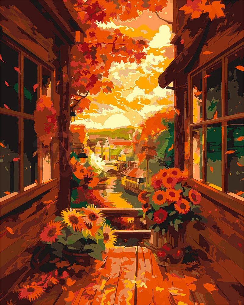 Autumn Balcony View