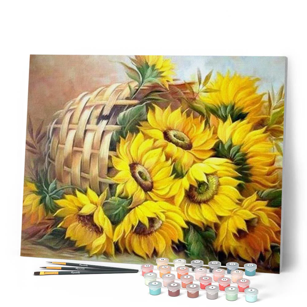 Basket of Sunflowers - Image 2