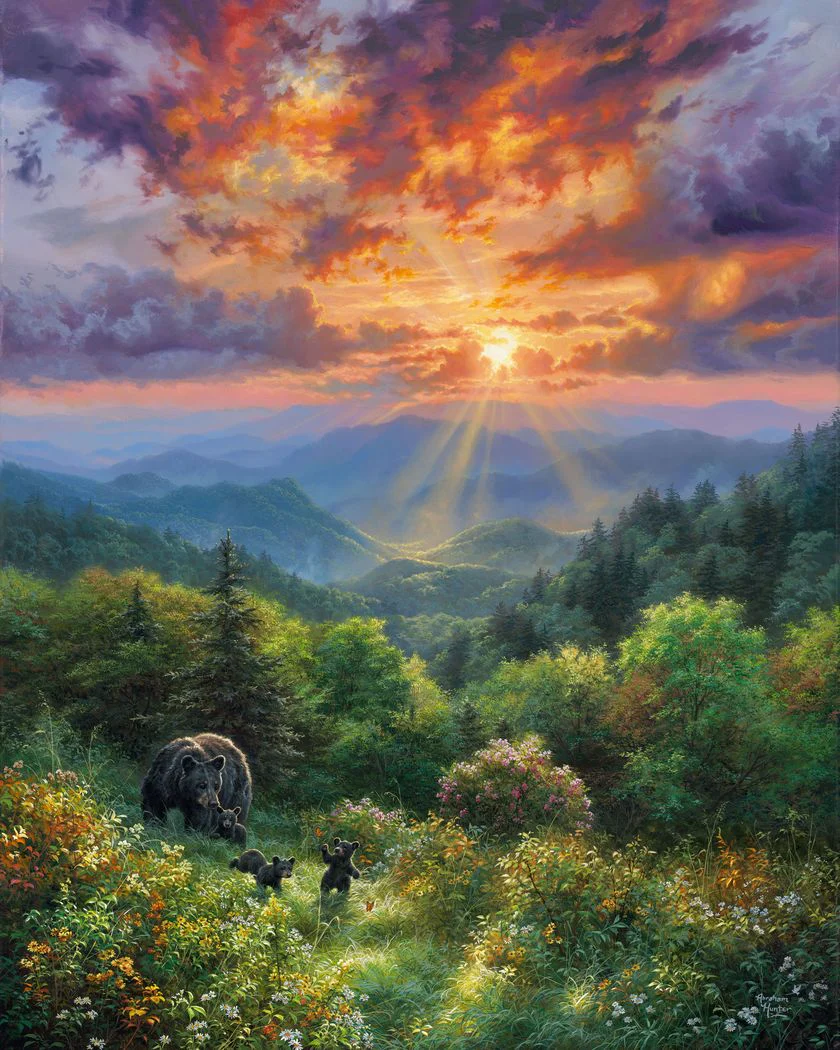 Bear and Sunset