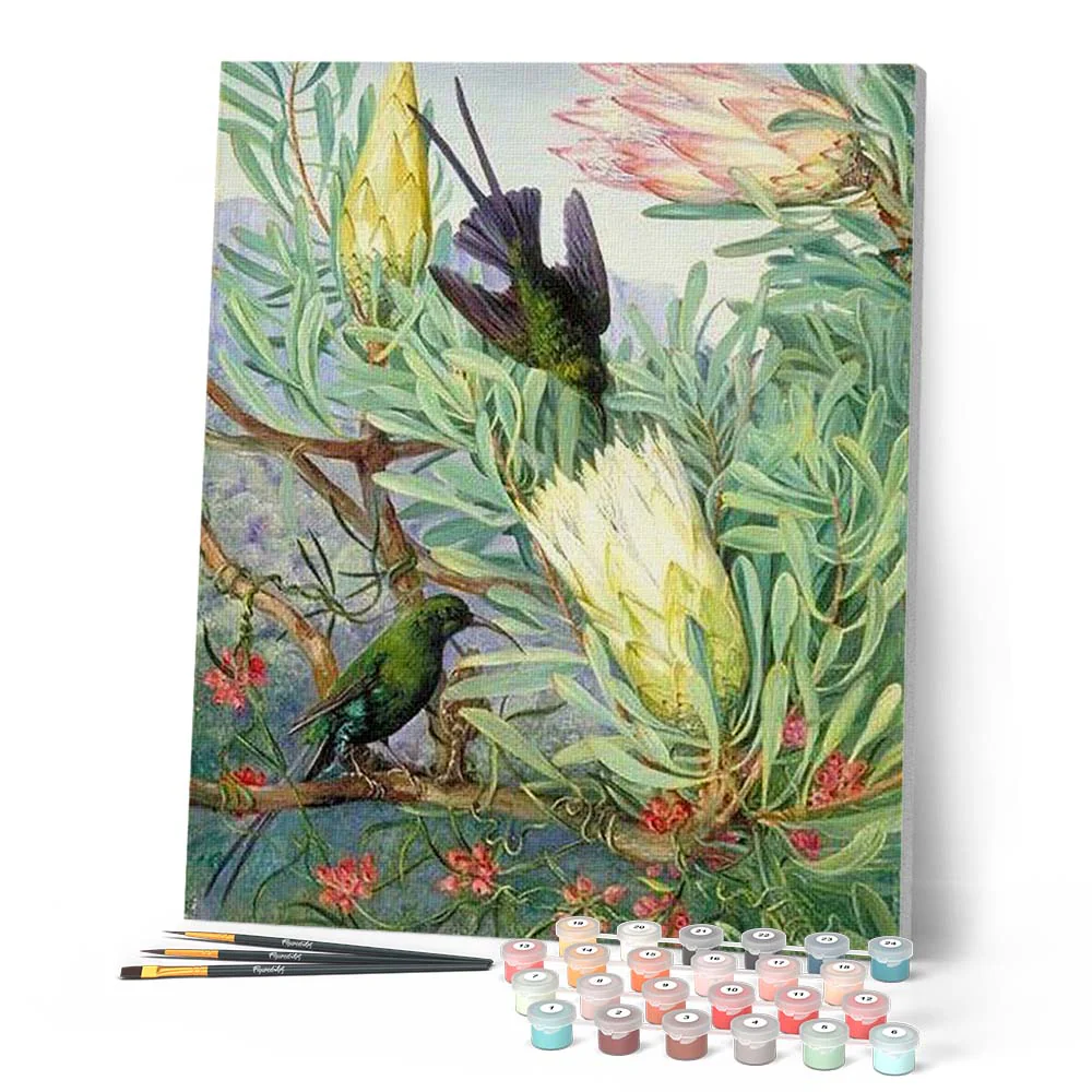 Birds and Big Flowers - Image 2