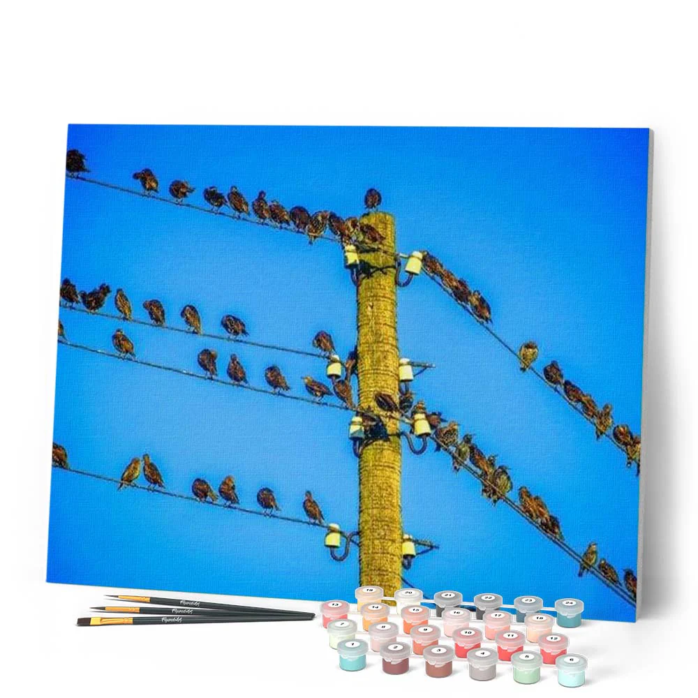 Birds on Pole - Image 2
