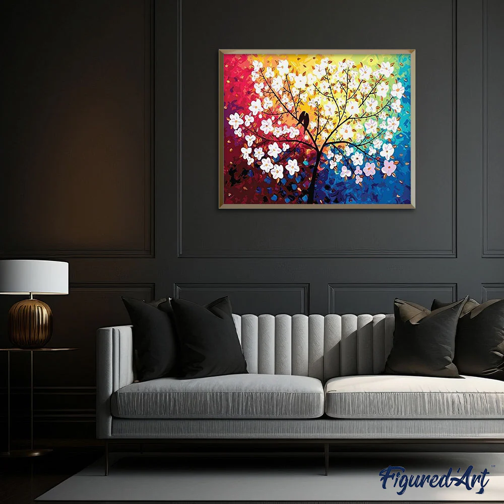 Blooming Tree and Birds in Spring - Image 3