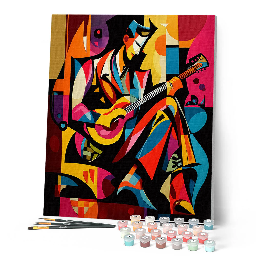 Bold Abstract Guitarist - Image 2