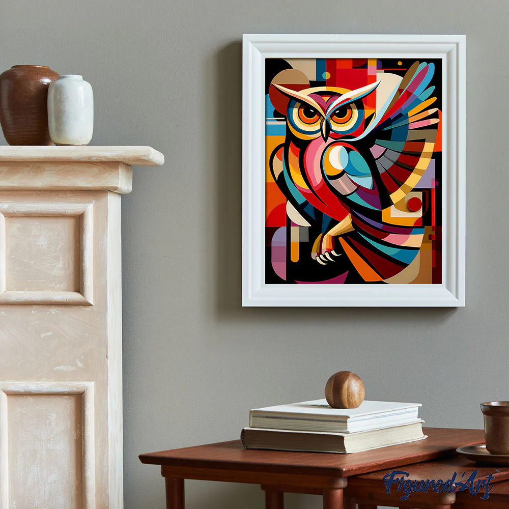 Bold Abstract Night Owl - Image 3