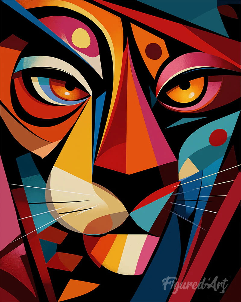 Bold Abstract Tiger 3