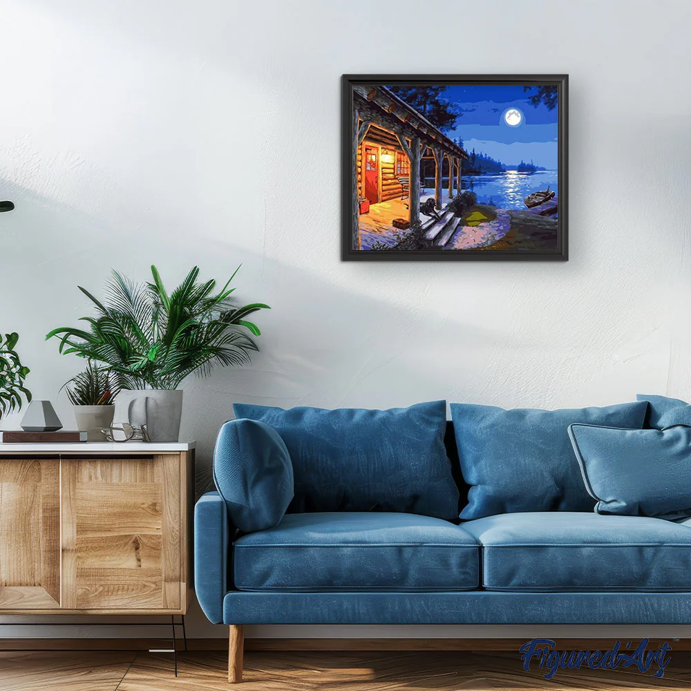 Cabin and Moonlight View - Image 3