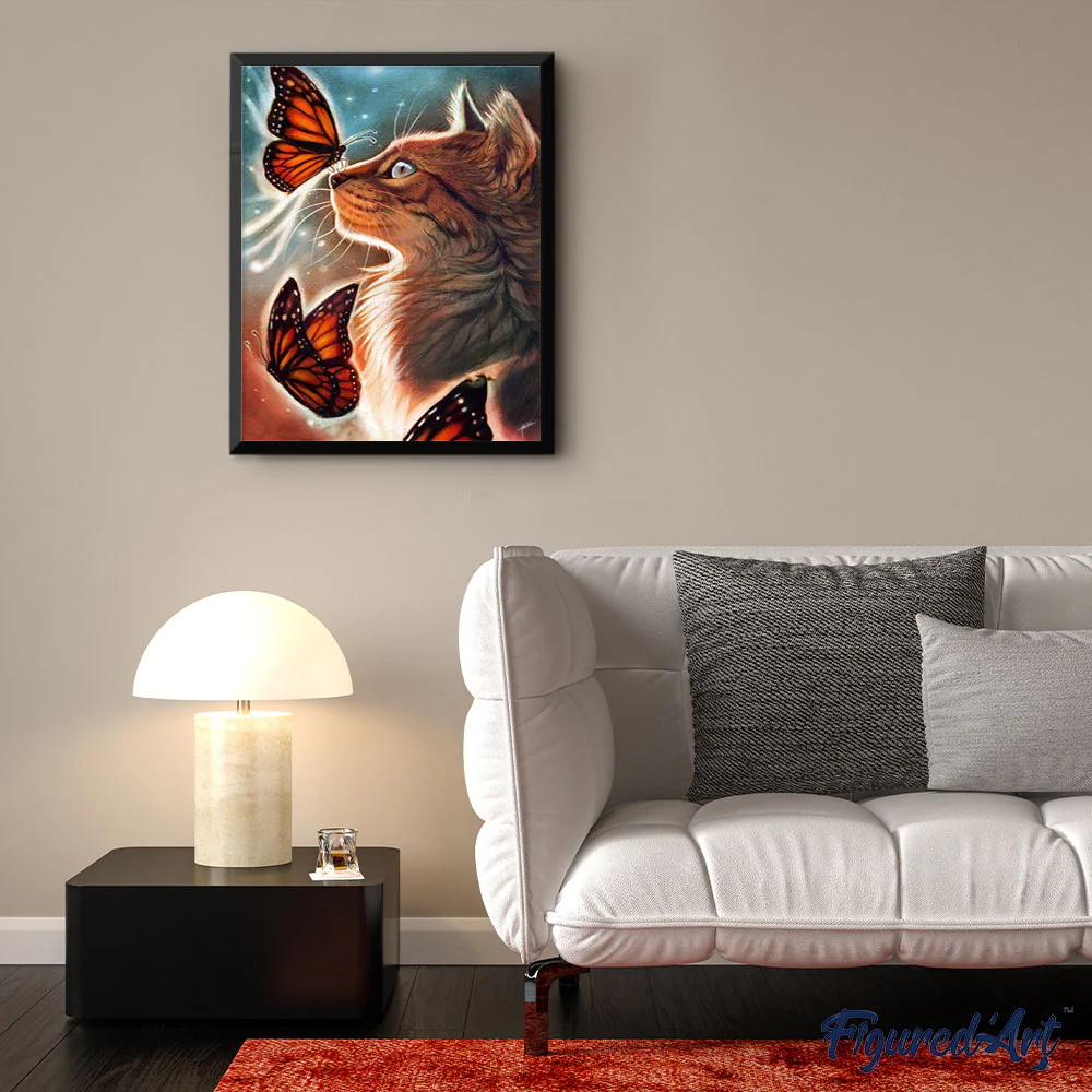 Cat and Butterflies - Image 3