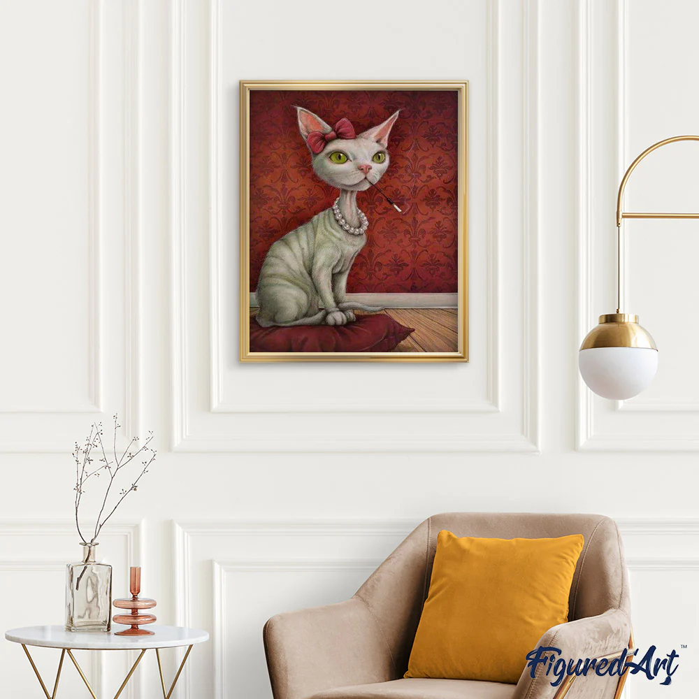 Cat with the Necklace and Cigarette Holder - Image 3