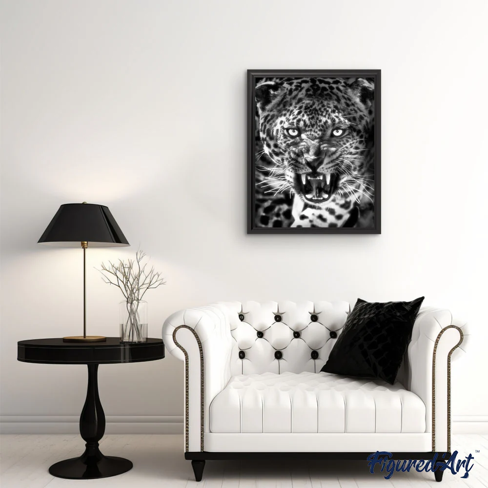 Cheetah Black and White - Image 3