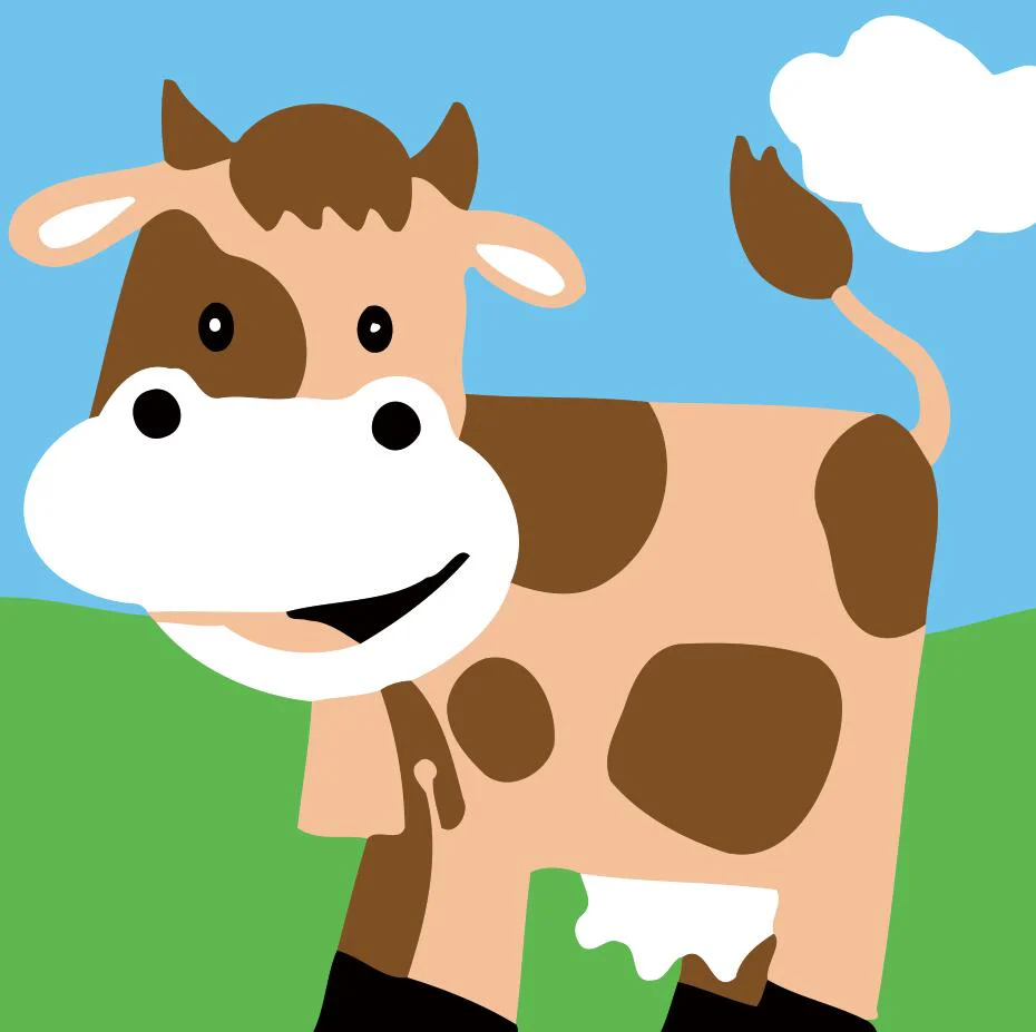 Children Painting kit Cow and Butterfly