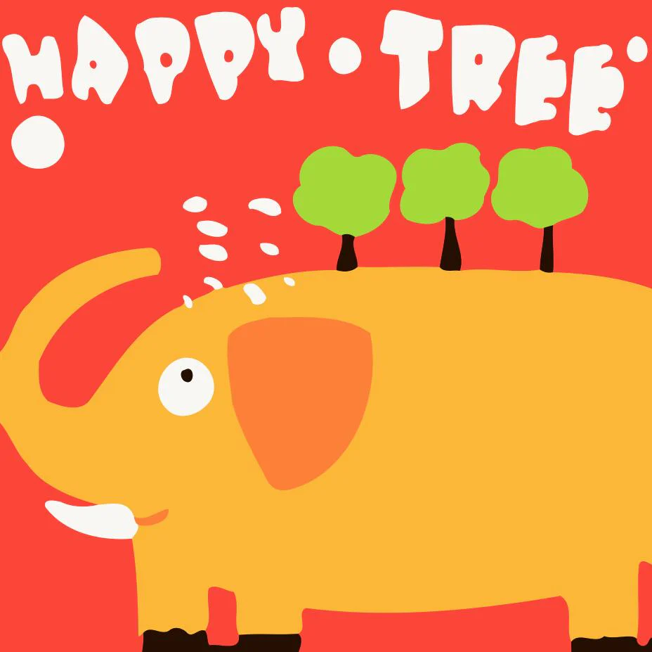 Children Painting kit Elephant Happy Tree