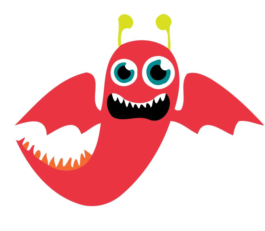 Children Painting kit Flying Red Monster