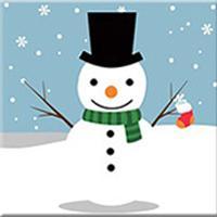Children Painting kit Snowman under the snow