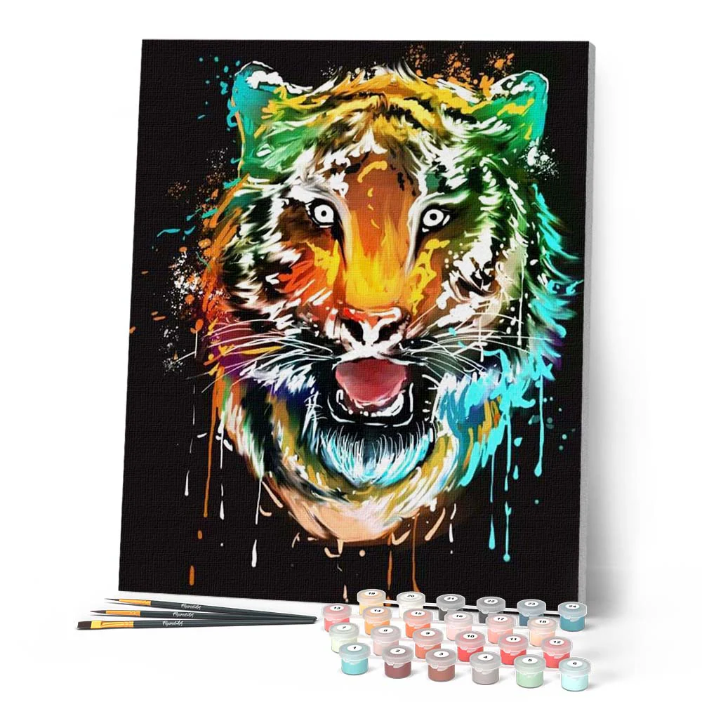 Colorful tiger head - Image 2