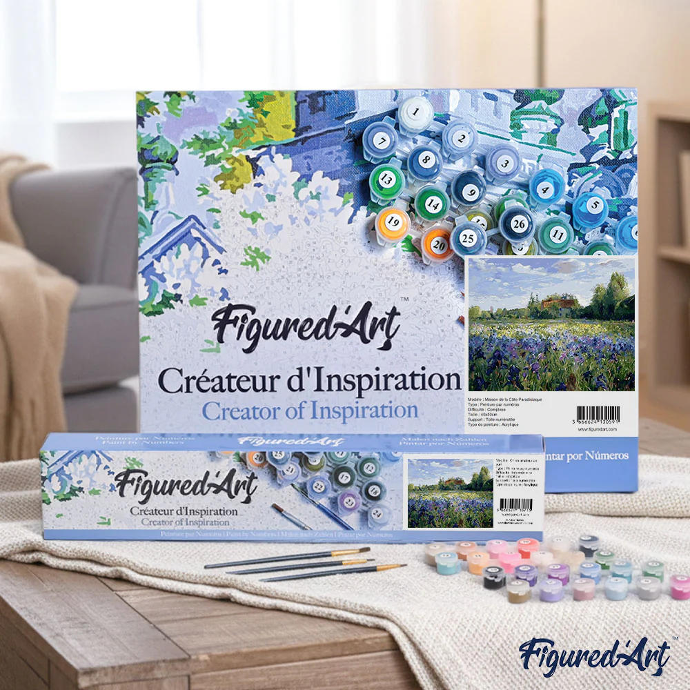 Countryside field and Blue Flowers - Image 4