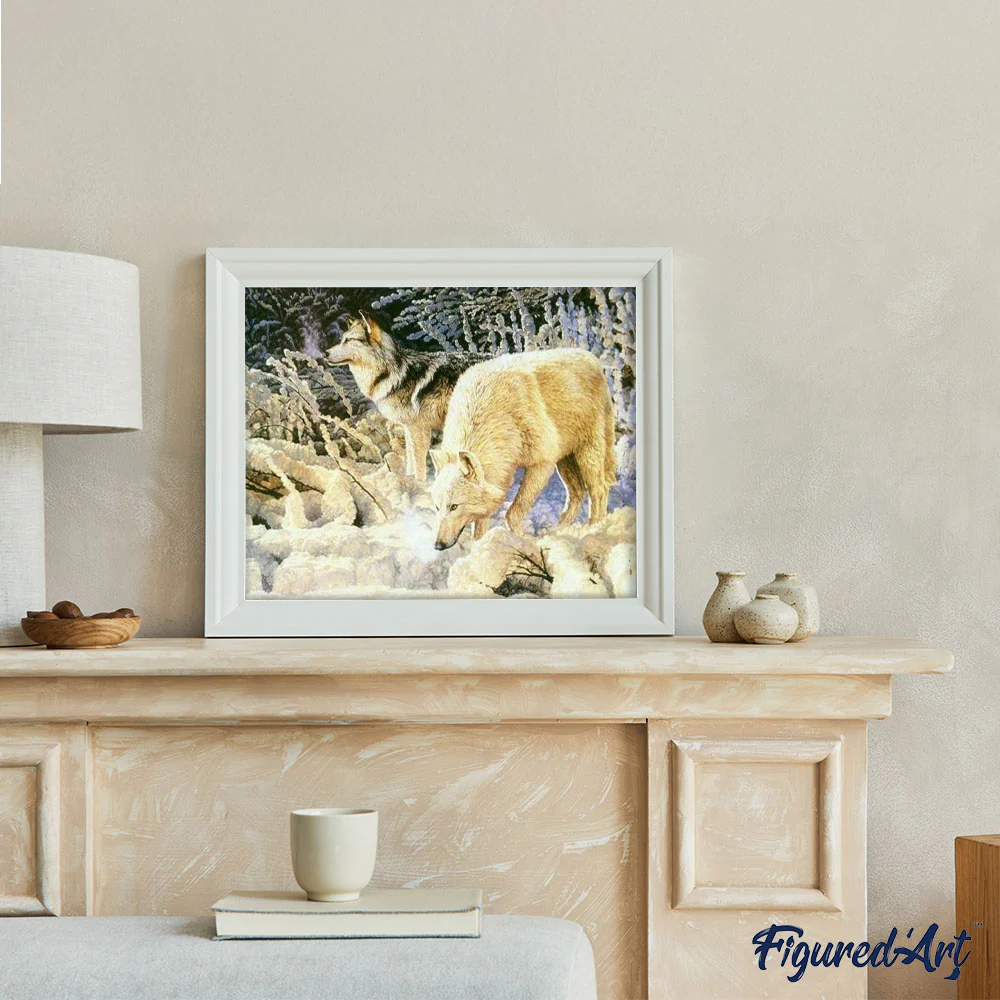 Couple of White Wolves - Image 3