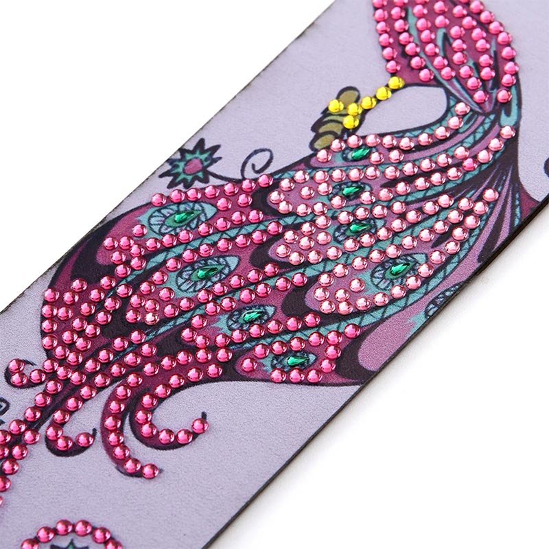 Diamond Art Bookmark Peacock - Image 3