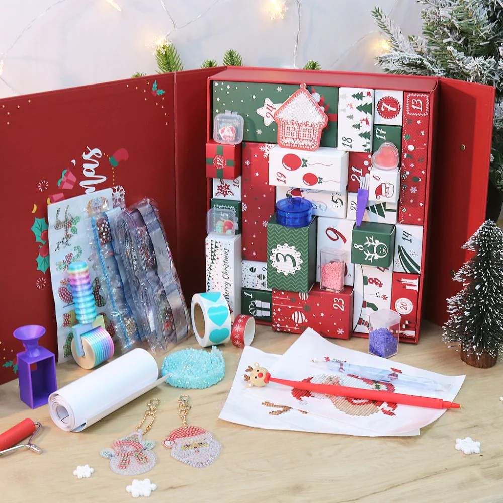 Diamond Painting Advent Calendar 2025 - 24 Boxes for a Shine Countdown (Red) - Image 8